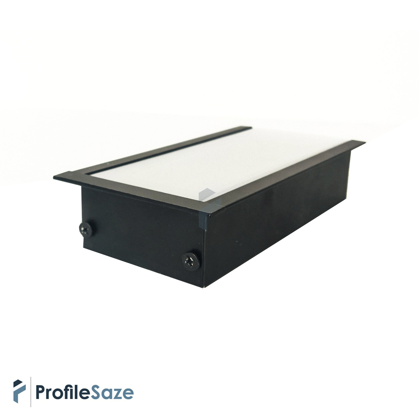 پروفیل نور خطی آلومینیومی 5 سانتی لبه دار کد L51B مشکی (شاخه 3 متری)