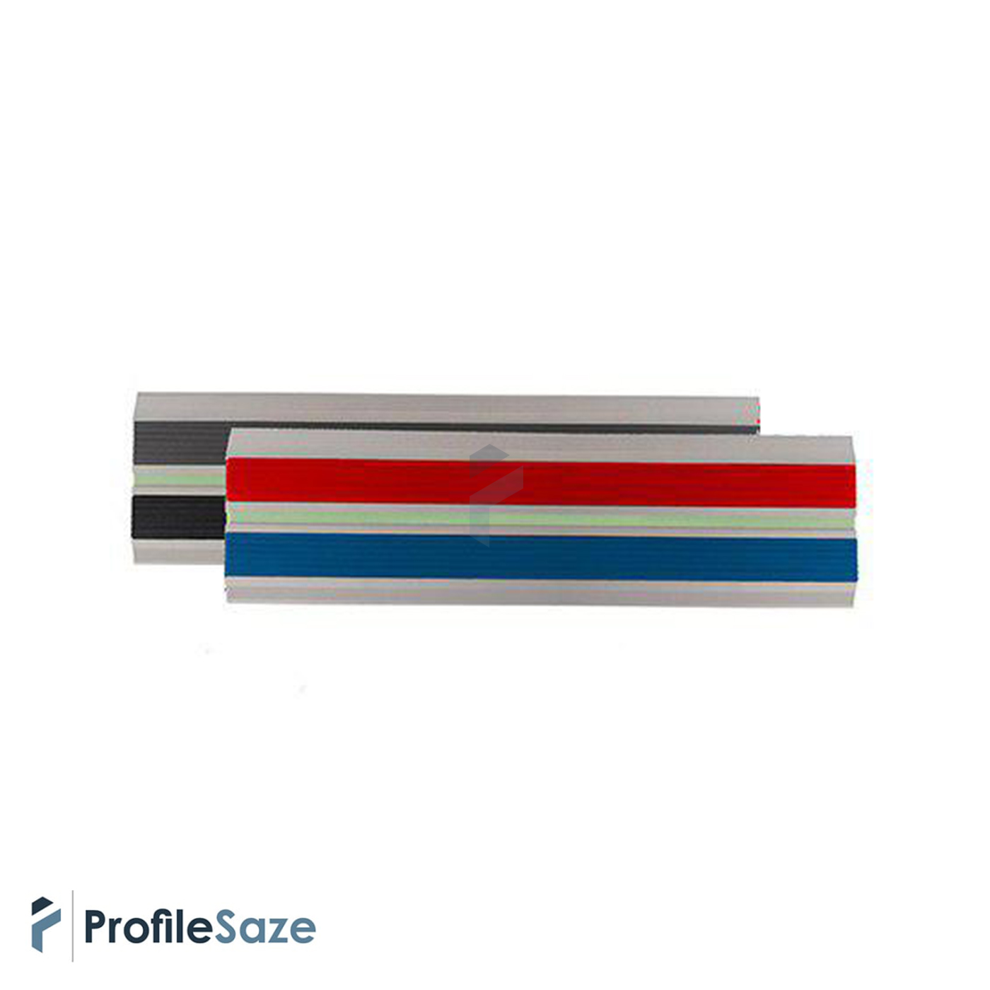 ترمز پله آلومینیومی تخت دو کانال با رویه PVC کد T4
