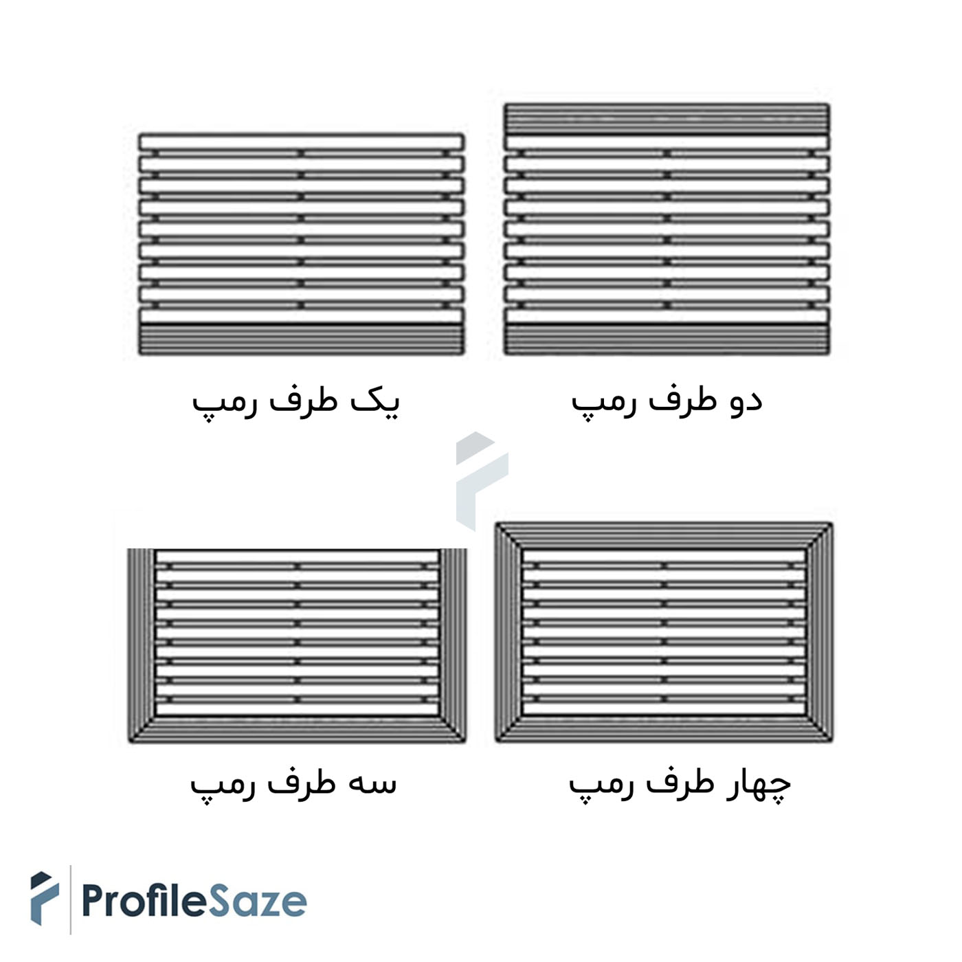 پادری آلومینیومی یک سانتی کد D100 با رویه موکت