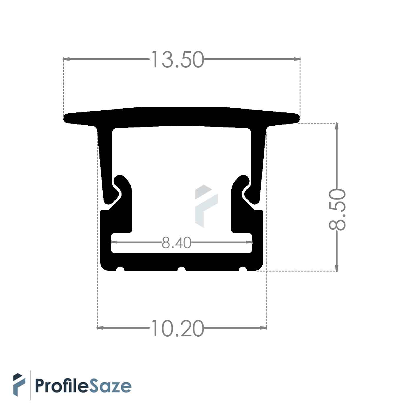 پروفیل نور خطی آلومینیومی کابینتی کد L19 نقره ای (شاخه 3 متری)