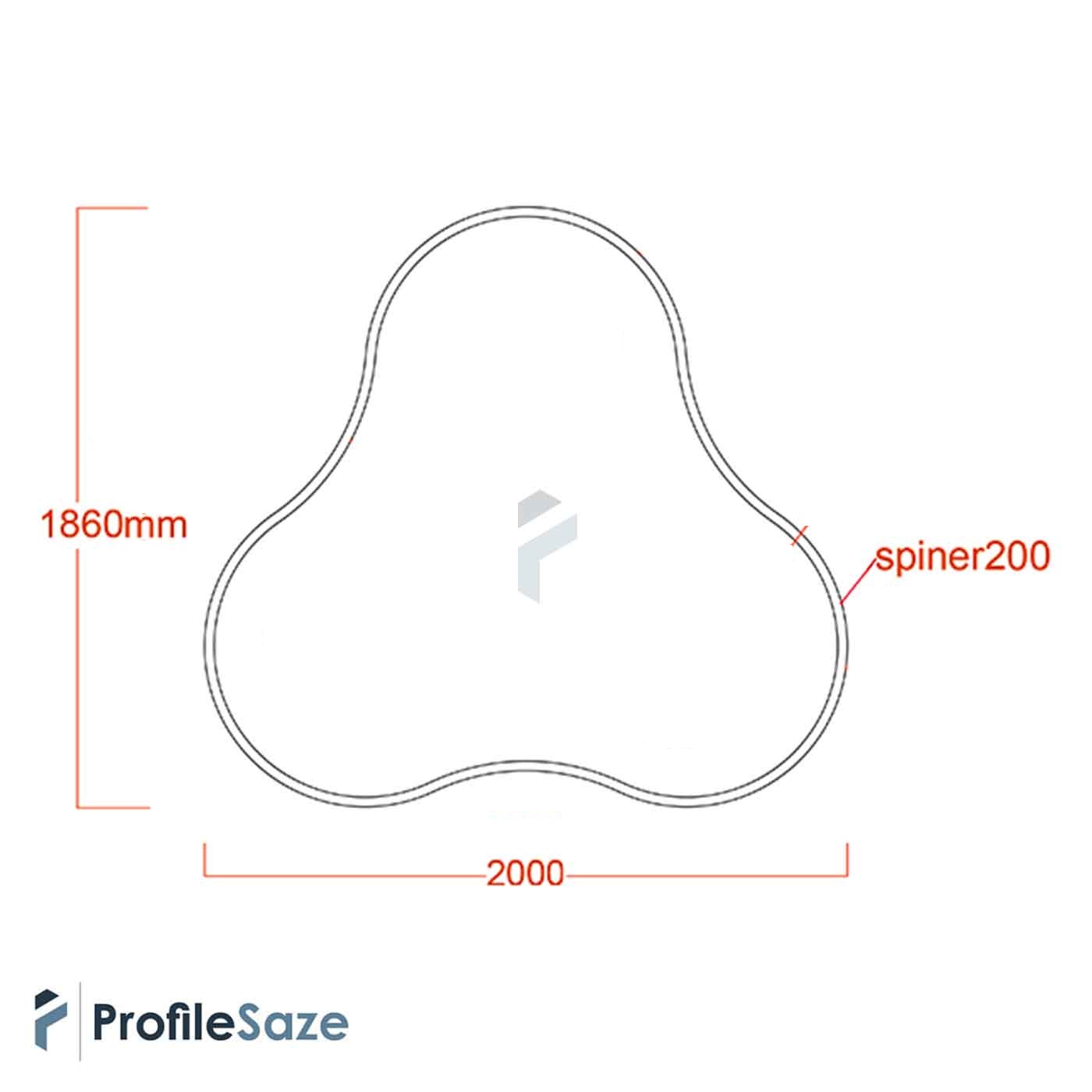 لوستر نور خطی اسپینر کد Spiner-200 (بدون نور)