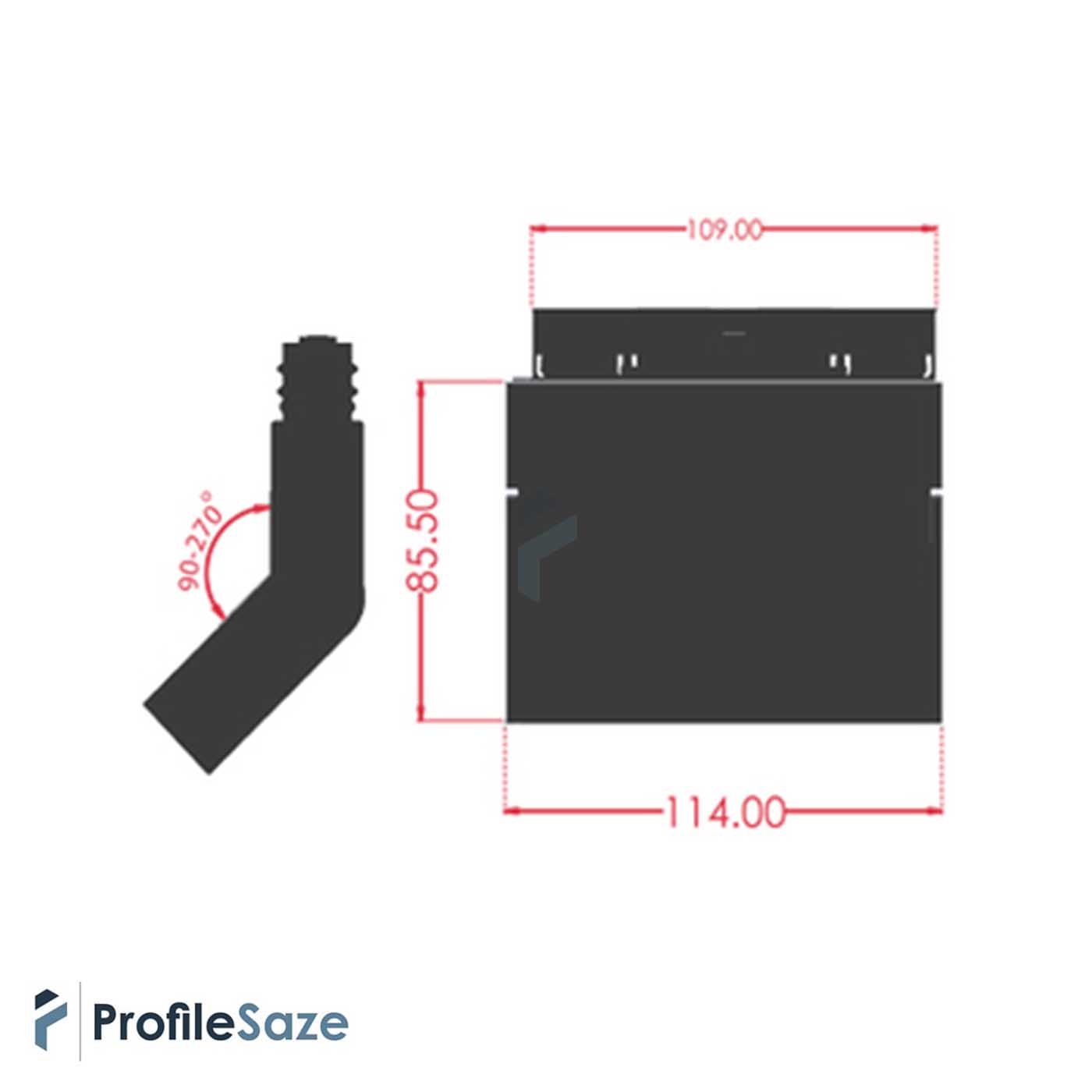 چراغ مگنتی لنزدار کتابی 6 وات کد MZB6-4000