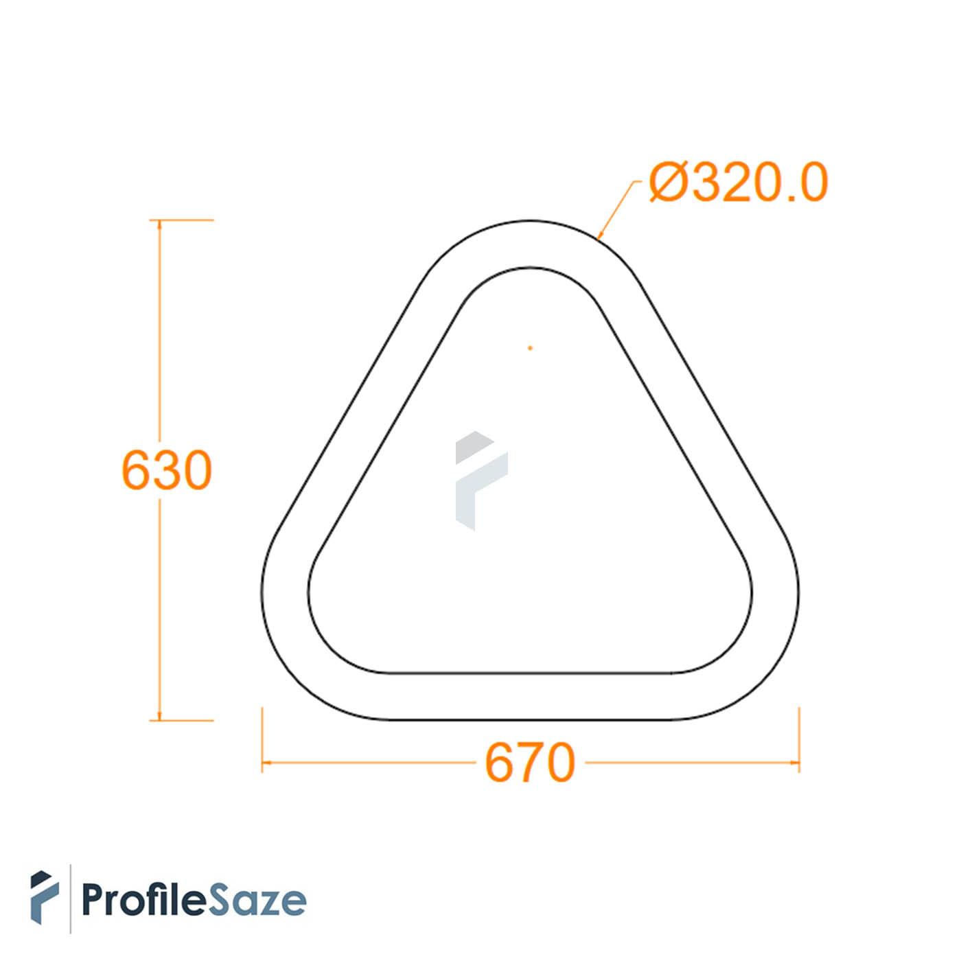 لوستر نور خطی توکار مثلثی کد Tri6038 (بدون نور)
