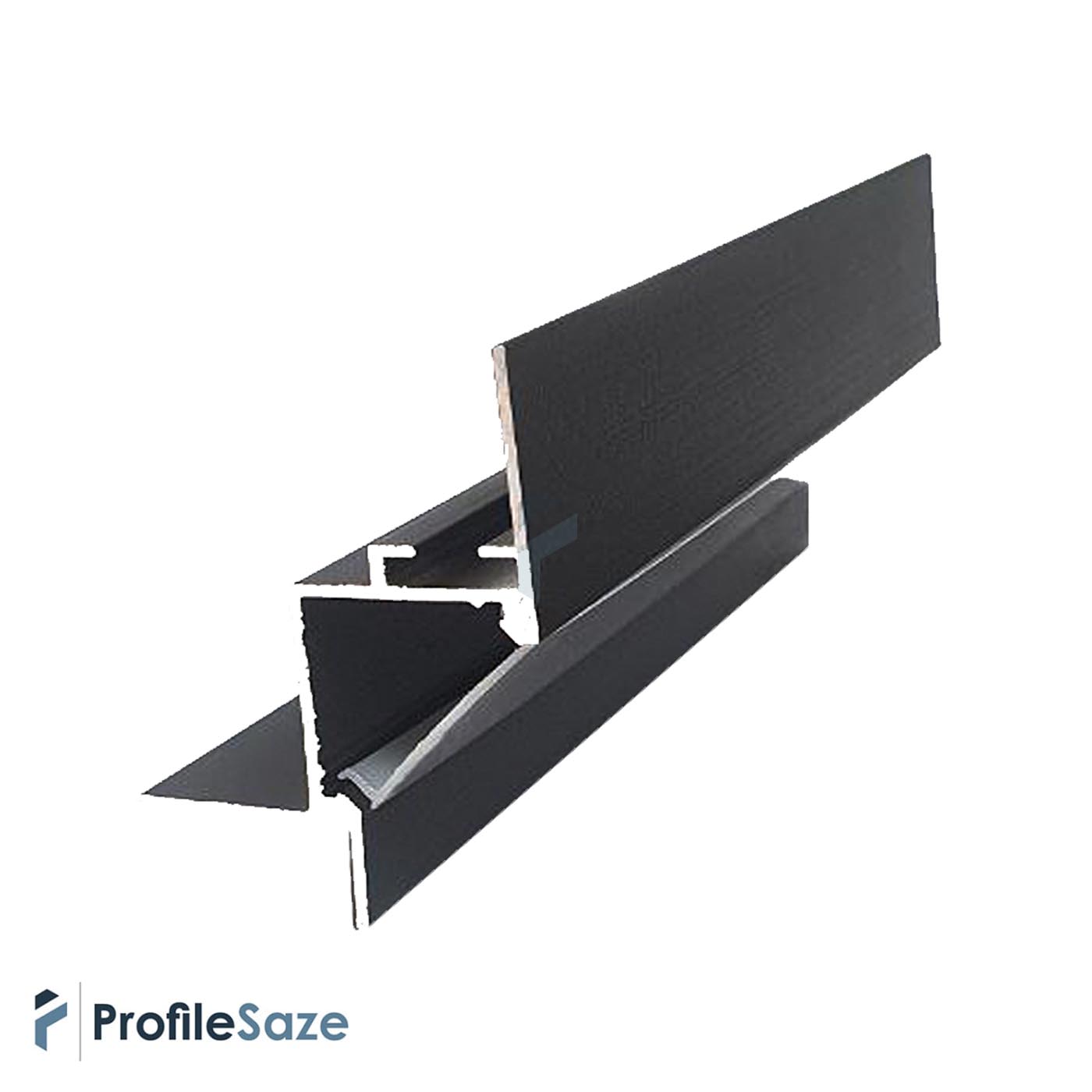 پروفیل نور خطی آلومینیومی مخفی کنافی کد LK6B مشکی